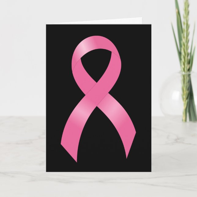 Breast Cancer Pink Ribbon Kort (Framsida)