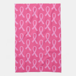Breast Cancer Pink Ribbon Mönster Kökshandduk