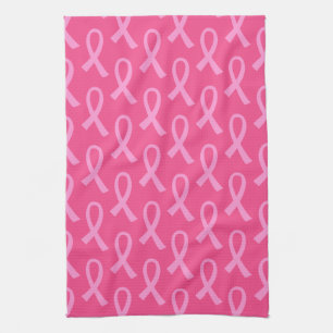 Breast Cancer Pink Ribbon Mönster Kökshandduk
