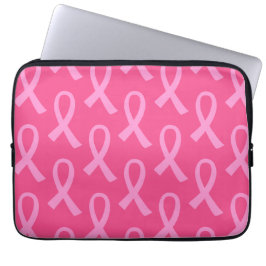 Breast Cancer Pink Ribbon Mönster Laptop Fodral