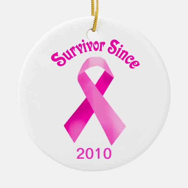 Breast Cancer Pink Ribbon Ornament (Framsidan)