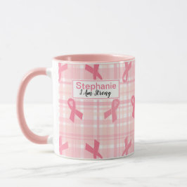 Breast Cancer Pink Ribbon Play Mönster Mugg