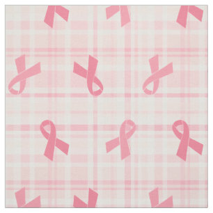 Breast Cancer Pink Ribbon Play Mönster Tyg