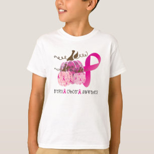 Breast Cancer Pink Ribbon Pumpkin Oktober Pumpkins T Shirt