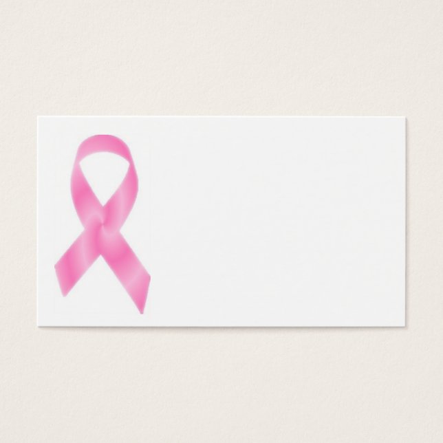 Breast Cancer Pink Ribbon Visitkort (Framsidan)