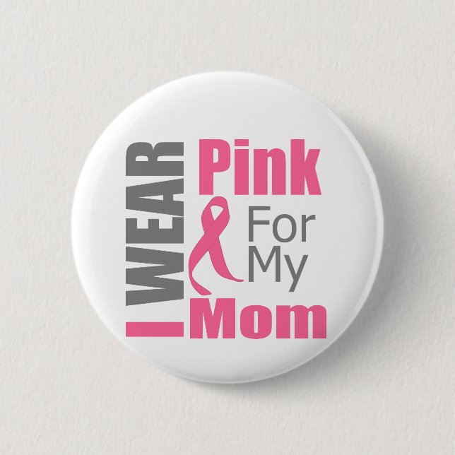 Breast Cancer Ribbon I Bära Rosa Mamma Knapp (Framsida)