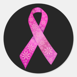 Breast Cancer Ribbon Runt Klistermärke