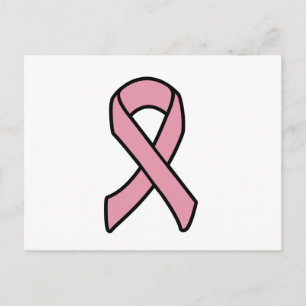 Breast Cancer Ribbon Vykort