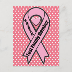 Breast Cancer Ribbon Vykort