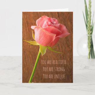 Breast Cancer Rosa ros Kort