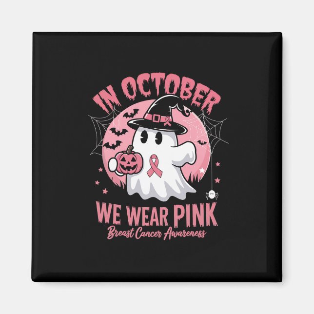 Breast Cancer Shirts Women Halloween Bära Magnet (Framsidan)