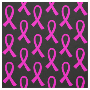 Breast Cancer Shock rosa Ribbon Mönster Tyg