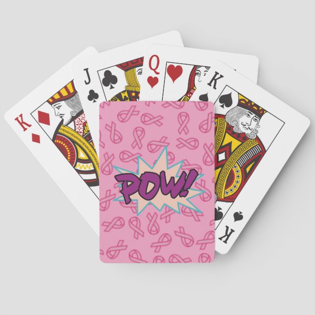 Breast Cancer Toppen Hero Spel Kort (Baksidan)