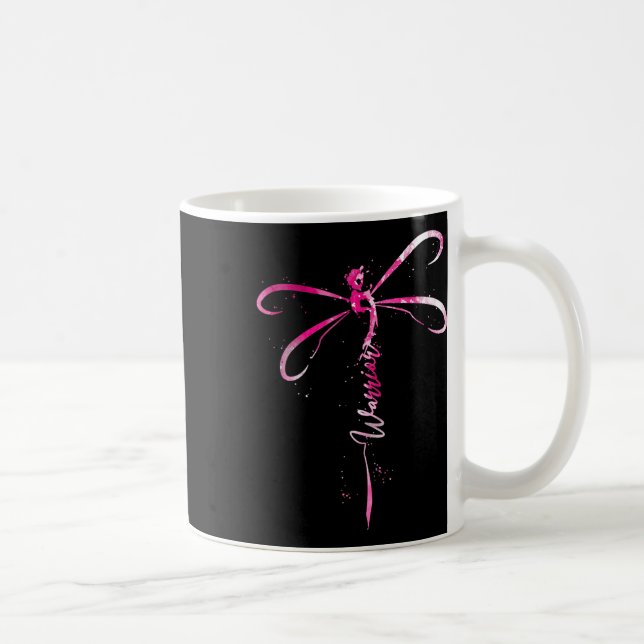 Breast Cancer Warrior Breast Cancer Awareness Drag Kaffemugg (Höger)