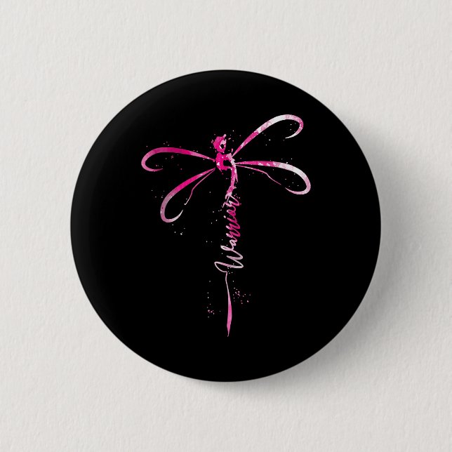 Breast Cancer Warrior Breast Cancer Awareness Drag Knapp (Framsida)