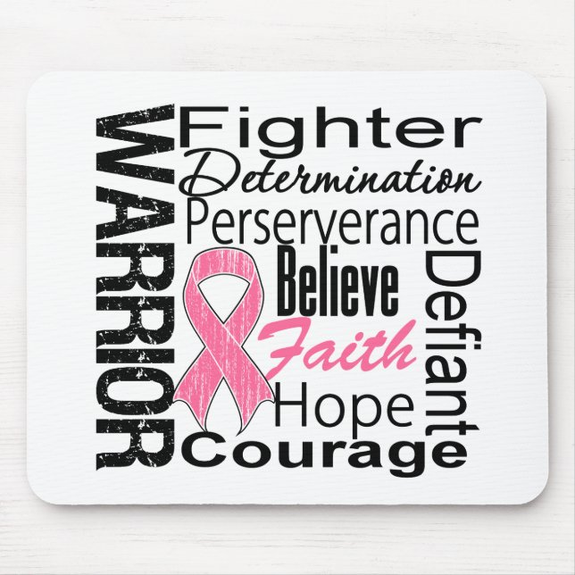 Breast Cancer Warrior Collage Musmatta (Framsidan)