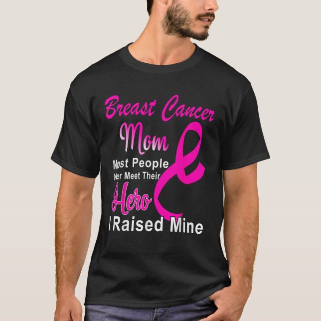 Breast Cancer Warrior Mor T Shirt (Framsida)