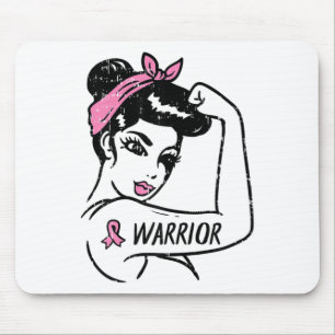 Breast Cancer Warrior Rosie Riveter Rosa Kvinnor Musmatta