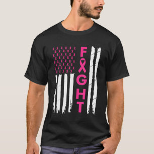 Breast Survivor American Flagga Breast Cancer Awar T Shirt