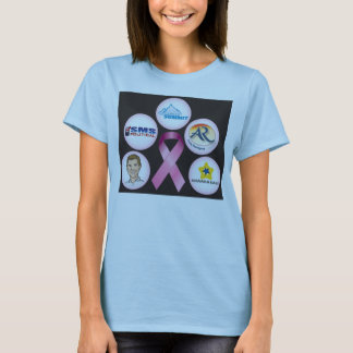 BreastCancerWalk_front_black T-shirt