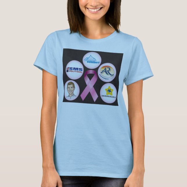 BreastCancerWalk_front_black T-shirt (Framsida)