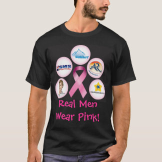 BreastCancerWalk_front_black verklig T Shirt