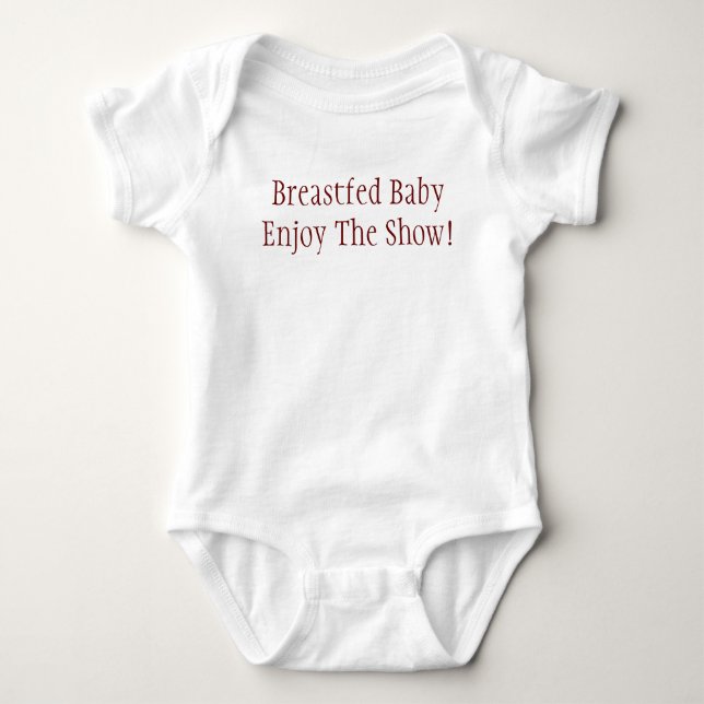 Breastfed BabyEnjoy showen! T-shirt (Framsida)