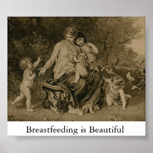 Breastfeeding är härlig poster