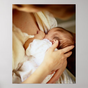 Breastfeeding flicka för mor (1-3 månader) poster