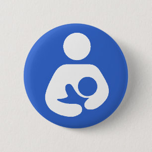 Breastfeeding internationellt symbol knapp