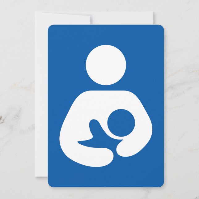 Breastfeeding / Nursing Icon Inbjudningar (Framsida)