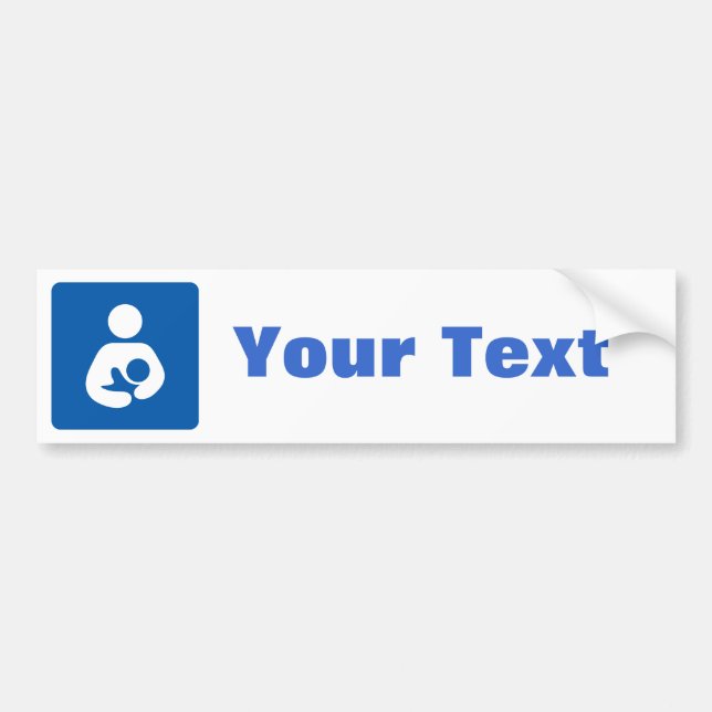 Breastfeeding-/sjukvårdsymbol Bildekal (Framsidan)