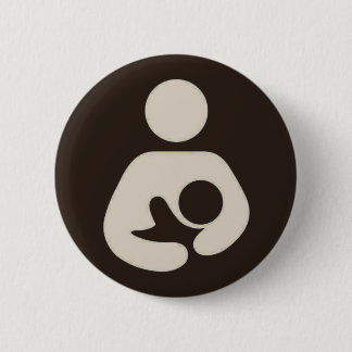 Breastfeeding symbolPinback brunt Knapp