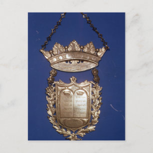 Breastplate eller Shield for Torah Rulla Vykort