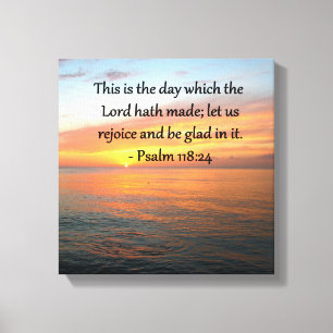 BREATAKING PSALM 118:24 SUNRISE PHOTO CANVASTRYCK