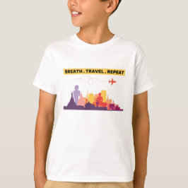 BREATH TRAVEL REPEAT: Thailand Berömd Landmark Des T Shirt