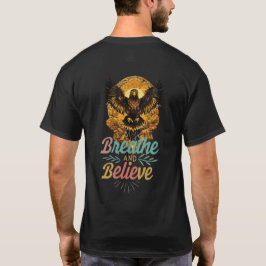"Breathe and Tro" Golden Eagle Tattoo T Shirt