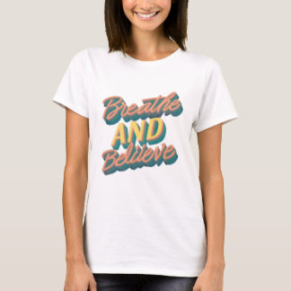 "Breathe and Tro Typography Tee
