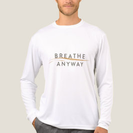Breathe Anyway – Stress Awareness Minimal Yellow  T Shirt