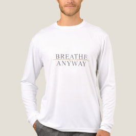 Breathe Anyway – Stress Awareness Minimal Yellow  T Shirt