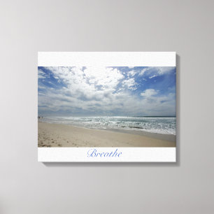 Breathe at Beach: Cardiff, CA Canvastryck
