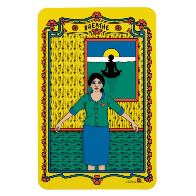 Breathe_B_4x6-kylskåp, magnet (Vertikal)