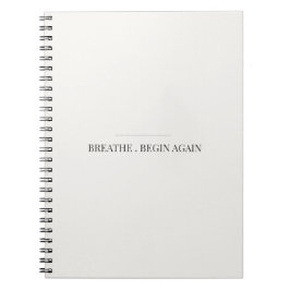 Breathe Begin Again Anteckningsbok – Mindfulness J
