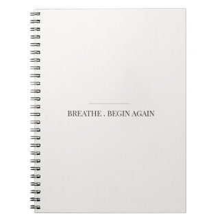 Breathe Begin Again Anteckningsbok – Mindfulness J