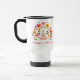Breathe & Bloom Meditation Travel Coffee Mug Resemugg