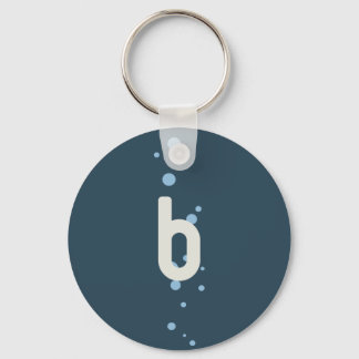 Breathe - Blue Key Ring Nyckelring