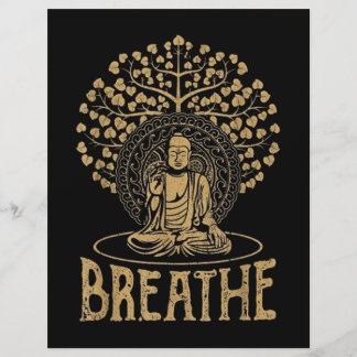 Breathe Buddha Idea Yoga och Meditation Reklamblad