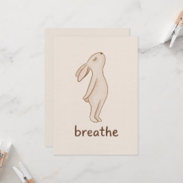 Breathe Bunny Minimal Kort