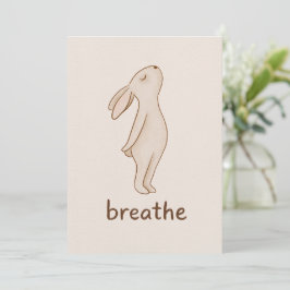 Breathe Bunny Note Cards Anteckningskort