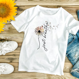 Breathe Dandelion Butterfly-inspirationen Yoga T Shirt